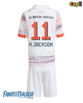 Bayern Munich Nicolas Jackson #11 Echipament de Fotbal Replică 2025-26 Copii Deplasare (+ Șorturi)
